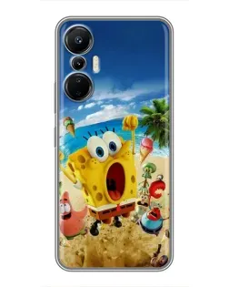 Чехол для Infinix Hot 20 (4G) с картинкой «Развлечения на пляже»
