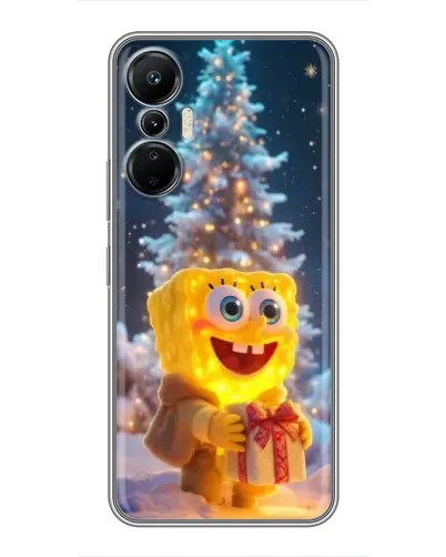 Чехол для Infinix Hot 20 (4G) с картинкой «Рождественский Спанч Боб» Чехол для Infinix Hot 20 (4G) с картинкой «Рождественский Спанч Боб»