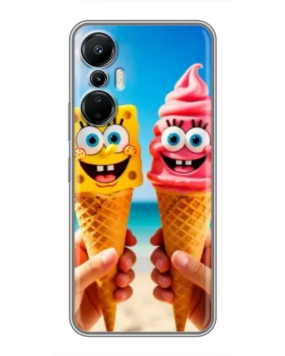 Чехол для Infinix Hot 20 (4G) с картинкой «Спанч Боб мороженое» Чехол для Infinix Hot 20 (4G) с картинкой «Спанч Боб мороженое»