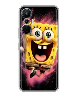 Чехол для Infinix Hot 20 (4G) с картинкой «Взрывной Спанч Боб»