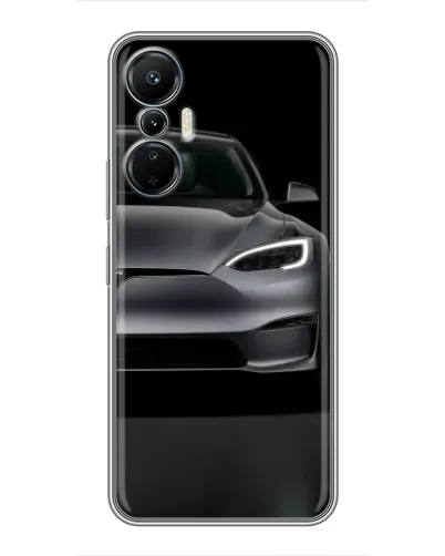 Чехол для Infinix Hot 20 (4G) с картинкой «Tesla Model S Look»