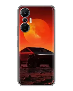 Чехол для Infinix Hot 20 (4G) с картинкой «Cybertruck на Марсе» Чехол для Infinix Hot 20 (4G) с картинкой «Cybertruck на Марсе»