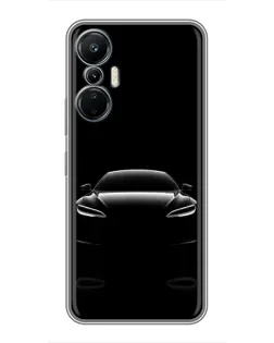 Чехол для Infinix Hot 20 (4G) с картинкой «Силуэт Tesla Night» Чехол для Infinix Hot 20 (4G) с картинкой «Силуэт Tesla Night»