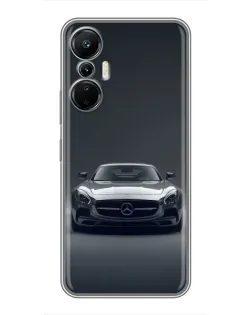 Чехол для Infinix Hot 20 (4G) с картинкой «Mercedes на черном»
