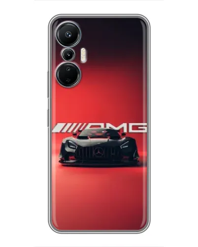 Чехол для Infinix Hot 20 (4G) с картинкой «Mercedes AMG — красная линия»