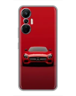 Чехол для Infinix Hot 20 (4G) с картинкой «Красный Mercedes AMG»