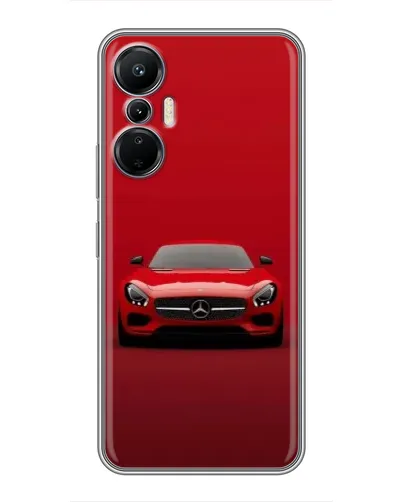 Чехол для Infinix Hot 20 (4G) с картинкой «Красный Mercedes AMG»