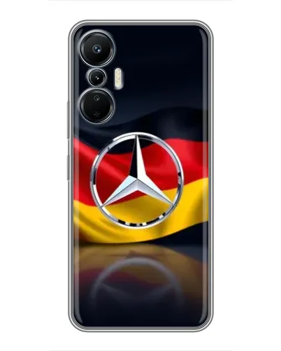 Чехол для Infinix Hot 20 (4G) с картинкой «Mercedes — флаг Германии»