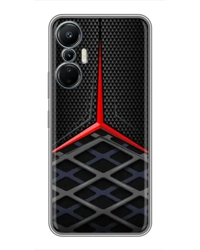Чехол для Infinix Hot 20 (4G) с картинкой «Mercedes Carbon Grid»
