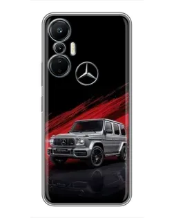 Чехол для Infinix Hot 20 (4G) с картинкой «Mercedes G-Class красный»