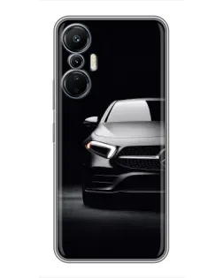 Чехол для Infinix Hot 20 (4G) с картинкой «Свет фар Mercedes»