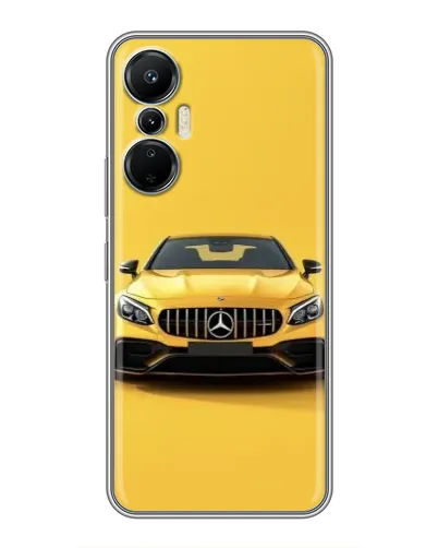 Чехол для Infinix Hot 20 (4G) с картинкой «Желтый Mercedes GT»