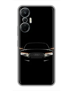 Чохол для Infinix Hot 20 (4G) з картинкою «Audi — нічний контур»