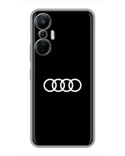 Чехол для Infinix Hot 20 (4G) с картинкой «Audi White Logo» Чехол для Infinix Hot 20 (4G) с картинкой «Audi White Logo»