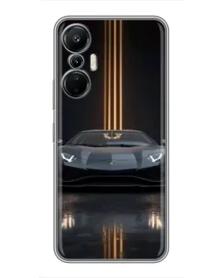 Чехол для Infinix Hot 20 (4G) с картинкой «Lamborghini золотые линии» Чехол для Infinix Hot 20 (4G) с картинкой «Lamborghini золотые линии»