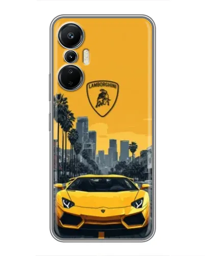 Чехол для Infinix Hot 20 (4G) с картинкой «Желтый Lamborghini город» Чехол для Infinix Hot 20 (4G) с картинкой «Желтый Lamborghini город»
