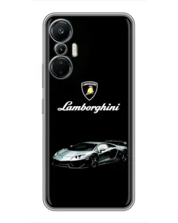 Чехол для Infinix Hot 20 (4G) с картинкой «Логотип Lamborghini классика»