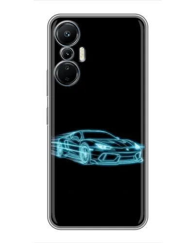 Чехол для Infinix Hot 20 (4G) с картинкой «Неоновый контур Lamborghini» Чехол для Infinix Hot 20 (4G) с картинкой «Неоновый контур Lamborghini»
