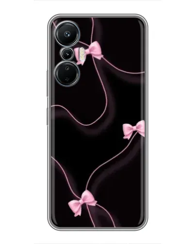 Чехол для Infinix Hot 20 (4G) с картинкой «Розовые ленты»