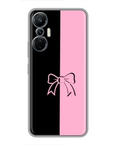 Чехол для Infinix Hot 20 (4G) с картинкой «Половинки банта»