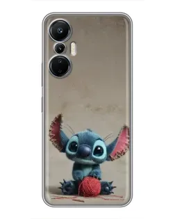 Чохол для Infinix Hot 20 (4G) з картинкою «Стіч на чоричневому фоні»