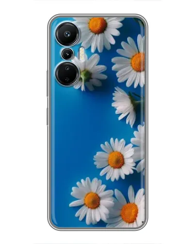 Чехол для Infinix Hot 20 (4G) с картинкой «Белоснежные маргаритки»