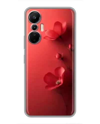 Чехол для Infinix Hot 20 (4G) с картинкой «Маковые соцветия»