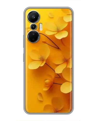 Чехол для Infinix Hot 20 (4G) с картинкой «Золотые лепестки»