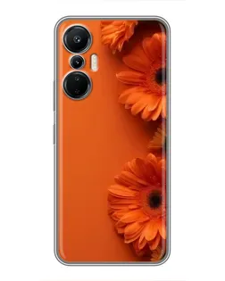 Чехол для Infinix Hot 20 (4G) с картинкой «Оранжевые герберы» Чехол для Infinix Hot 20 (4G) с картинкой «Оранжевые герберы»