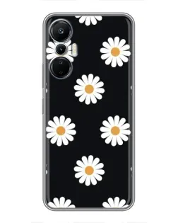 Чехол для Infinix Hot 20 (4G) с картинкой «Ромашки на черном» Чехол для Infinix Hot 20 (4G) с картинкой «Ромашки на черном»