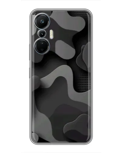 Чехол для Infinix Hot 20 (4G) с картинкой «Темный абстрактный камуфляж»