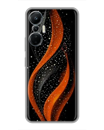Чехол для Infinix Hot 20 (4G) с картинкой «Огненная звездная волна»