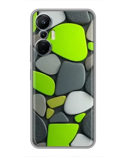 Чехол для Infinix Hot 20 (4G) с картинкой «Яркая неоновая галька»