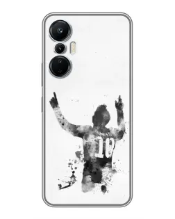 Чохол для Infinix Hot 20 (4G) з картинкою «Чорно-білий силует Мессі» Чохол для Infinix Hot 20 (4G) з картинкою «Чорно-білий силует Мессі»