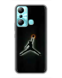 Чехол для Infinix Hot 20i (X665E) с картинкой «Jordan Gradient Logo»