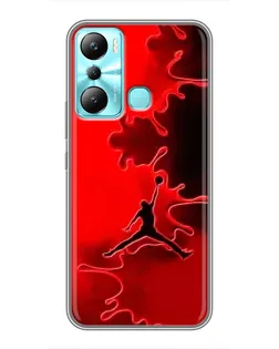 Чехол для Infinix Hot 20i (X665E) с картинкой «Jordan Red Smoke»