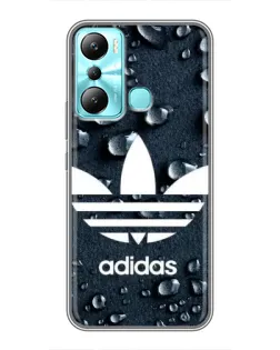 Чехол для Infinix Hot 20i (X665E) с картинкой «Adidas Trefoil Blue»