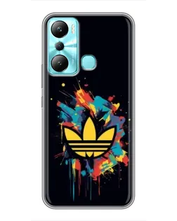 Чехол для Infinix Hot 20i (X665E) с картинкой «Adidas Splash»