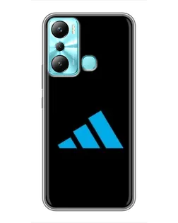 Чехол для Infinix Hot 20i (X665E) с картинкой «Adidas Cyan Logo»