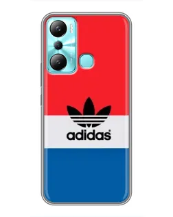 Чехол для Infinix Hot 20i (X665E) с картинкой «Ретро блоки Adidas»