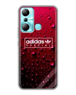 Чехол для Infinix Hot 20i (X665E) с картинкой «Adidas Gold Marble»