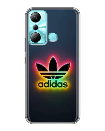 Чехол для Infinix Hot 20i (X665E) с картинкой «Неоновый Adidas»