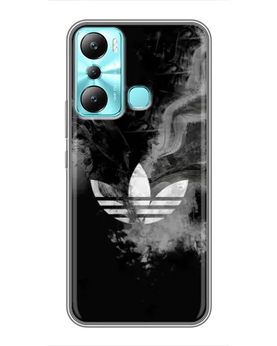 Чехол для Infinix Hot 20i (X665E) с картинкой «Абстрактный дым Adidas»