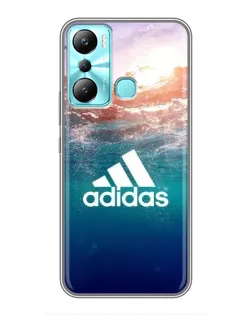 Чехол для Infinix Hot 20i (X665E) с картинкой «Океанская глубина адидас»