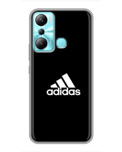 Чехол для Infinix Hot 20i (X665E) с картинкой «Черная классика Adidas»