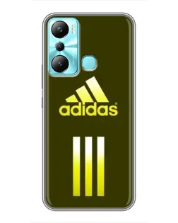 Чехол для Infinix Hot 20i (X665E) с картинкой «Оливковый градиент Adidas»