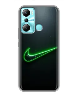 Чохол для Infinix Hot 20i (X665E) з картинкою «Неоновий контур Nike»