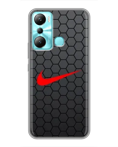 Чехол для Infinix Hot 20i (X665E) с картинкой «Nike — карбоновая сетка» Чехол для Infinix Hot 20i (X665E) с картинкой «Nike — карбоновая сетка»