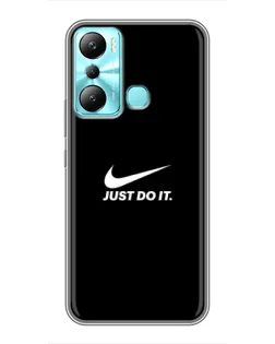 Чехол для Infinix Hot 20i (X665E) с картинкой «Минимализм от Nike»