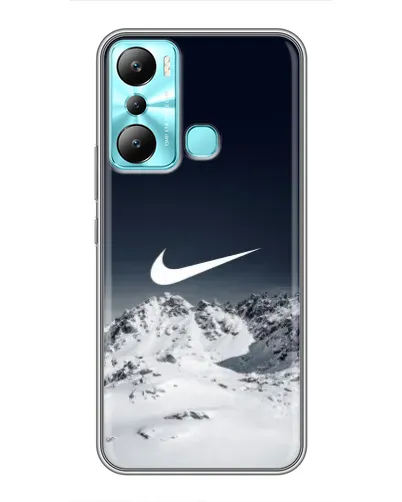 Чехол для Infinix Hot 20i (X665E) с картинкой «Nike — зимние горы» Чехол для Infinix Hot 20i (X665E) с картинкой «Nike — зимние горы»